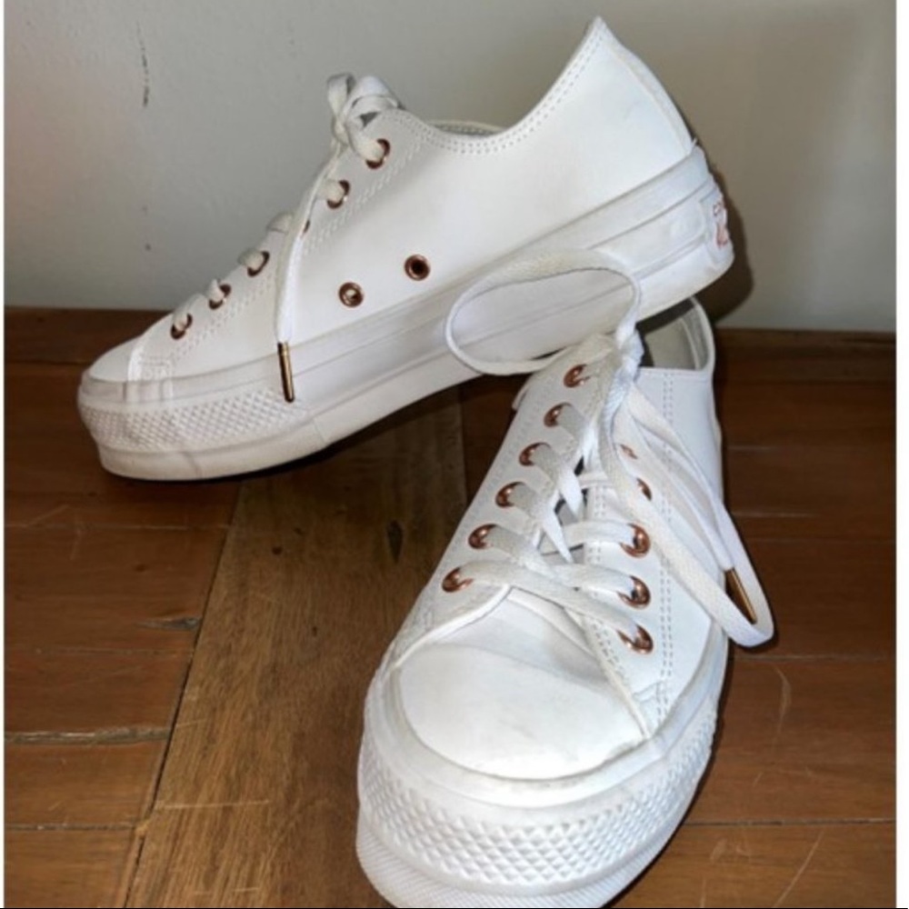 Converse Fresh White Leather Sneakers